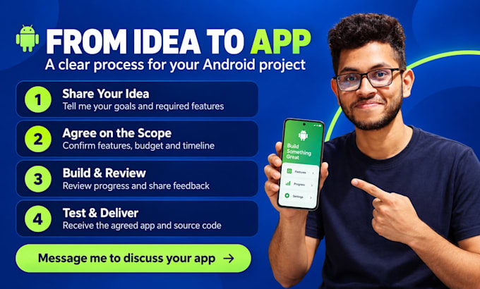 develop a native android app using kotlin and android studio
