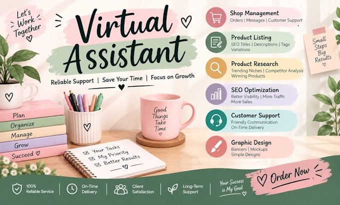 be your etsy virtual assistant