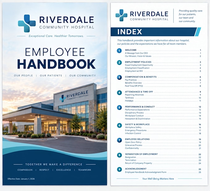 create an employee handbook