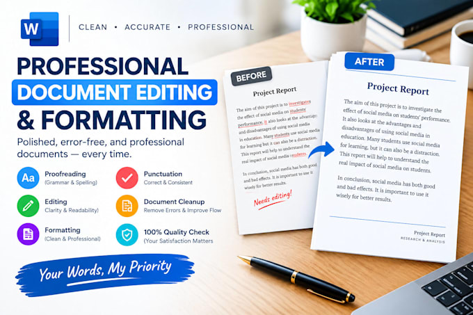 proofread and format your documents