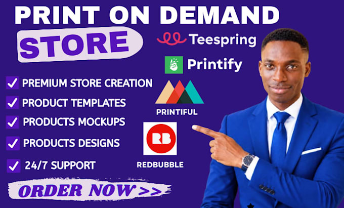 setup shopify print on demand store with printify printful gelato