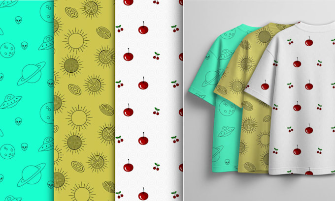 design seamless pattern with hand drawn elements