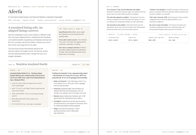 localize, optimize your product listings for german market