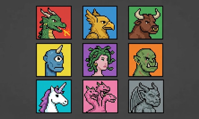 create custom pixel art and nft art characters