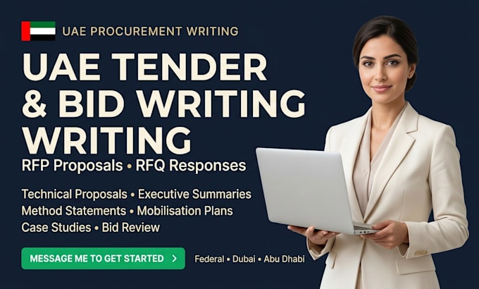 write uae tender proposals uae bids rfp and rfq responses