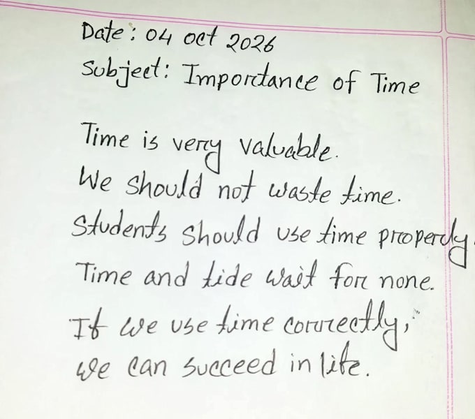 do aesthetic handwritten notes and assignment for you