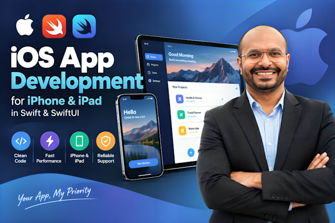 develop ios app for iphone and ipad in swift and swiftui