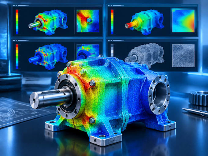 perform fea, structural stress analysis, and engineering simulation using ansys