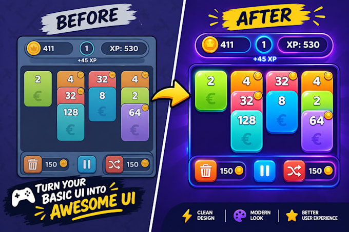 code and animate game ui and menu system in unity
