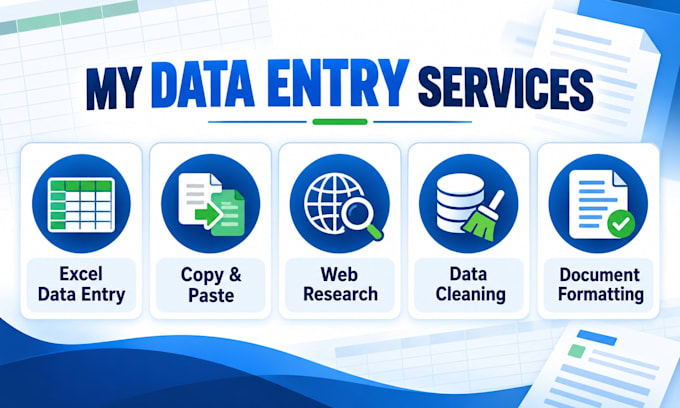 accurate data entry copy paste web research and excel work