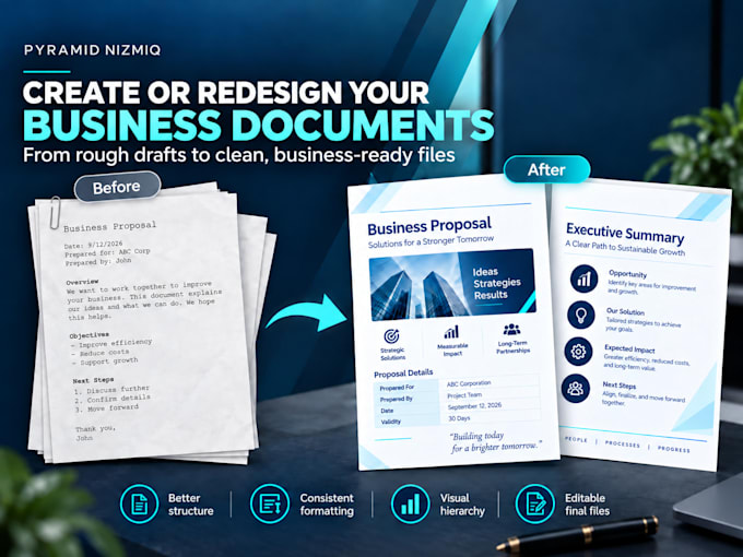 create professional business templates and reports