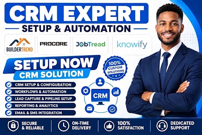 setup buildertrend procore CRM jobtread knowify buildxact CRM project automation