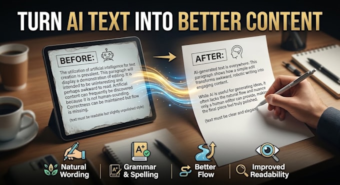 humanize and edit ai generated content