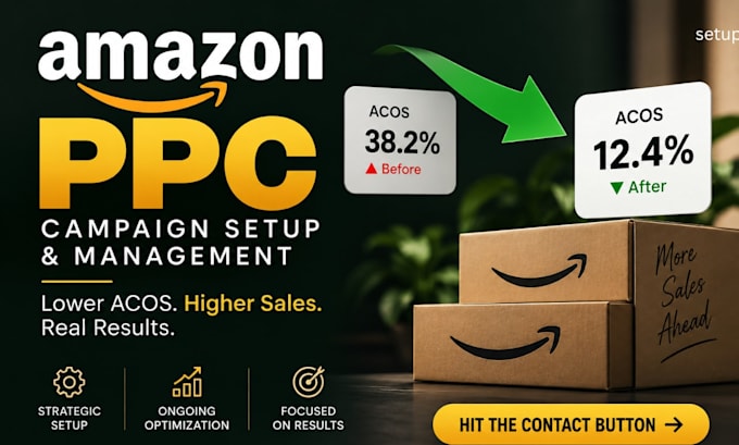 setup and manage amazon ppc campaigns to lower acos