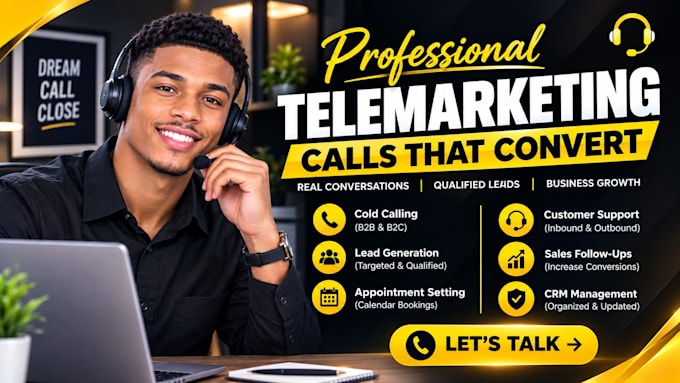 do b2b telemarketing, cold calling, lead generation and appointment setting