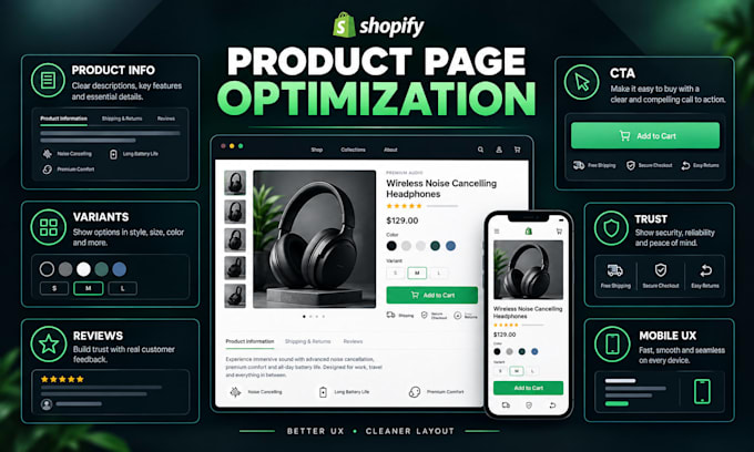 optimize your shopify product page for better UX and conversions