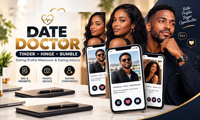 be your datedoctor for tinder,profile n hinge, bumble and co dating anxious