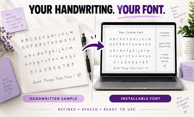 create a custom font typeface typography in ttf otf woff2 and vector format