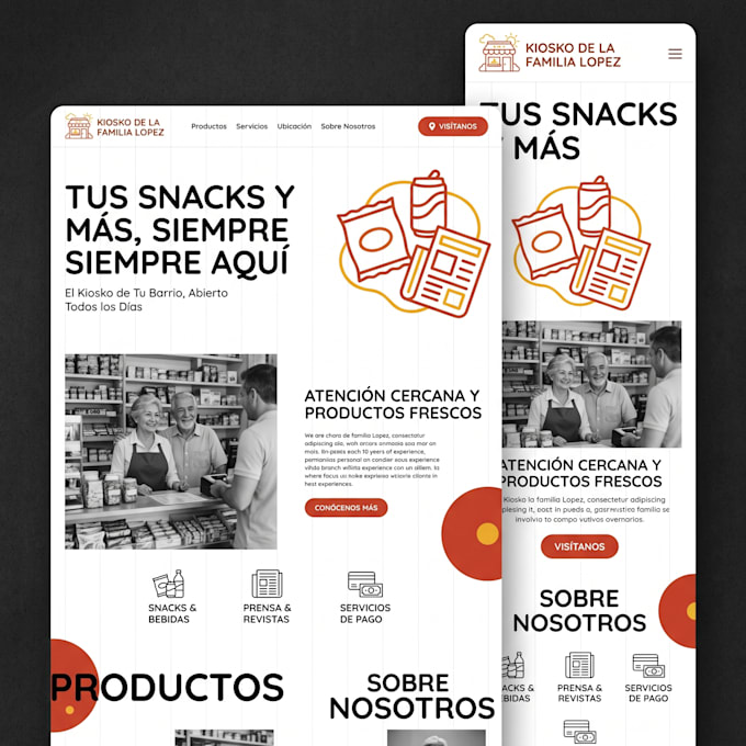 create a fast responsive and modern frontend website