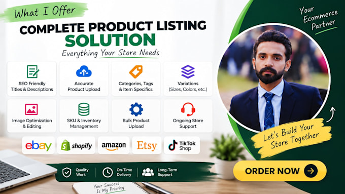 do ecommerce product listing, upload and SEO optimization