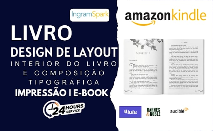 fazer formatacao, layout e composicao tipográfica do seu livro para amazon KDP
