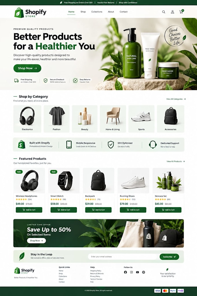 design a high converting shopify landing page