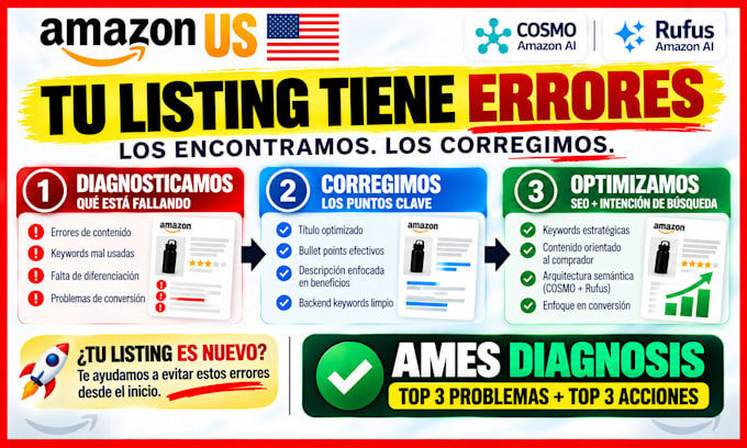 optimize your amazon USA listing SEO vendedores hispanos