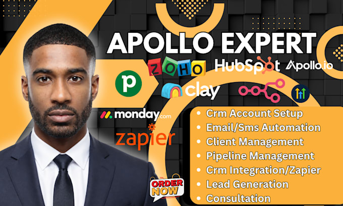 setup clay apollo hubspot CRM automation workflow and zapier integration