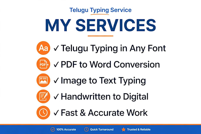 telugu typing, english typing and data entry work fast