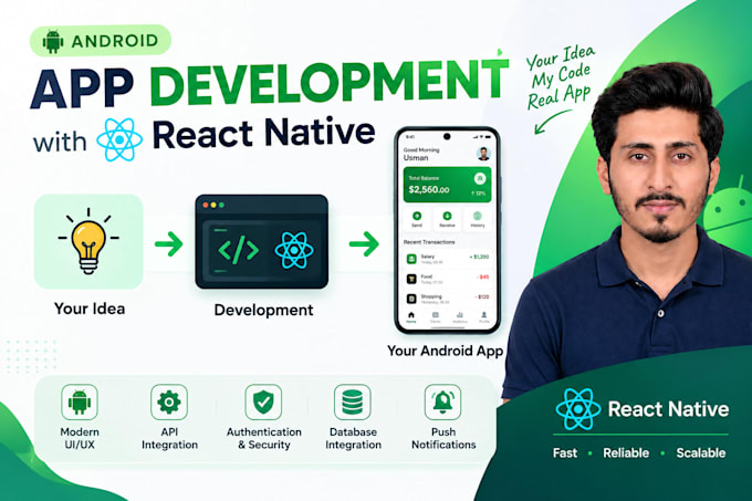 develop an android app with react native