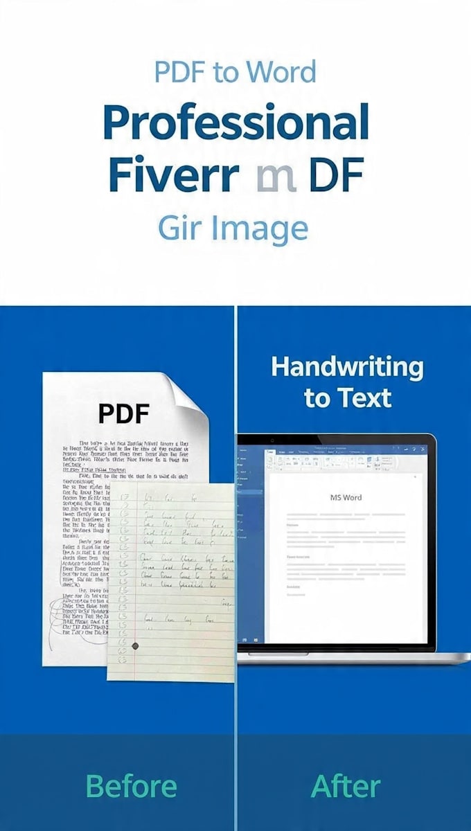 pdf to word , image to text and handwriting typing