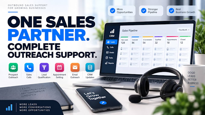 handle sales calls, lead follow ups and client communication