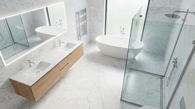 create indoor laundry room, bathroom, toilet interior design and 3d rendering