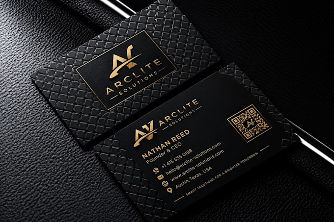 design a luxury business card
