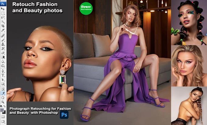 photo retouching with upscale