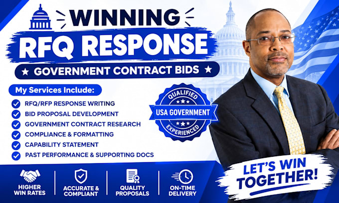 find rfp write winning rfq response for government contract bids proposal