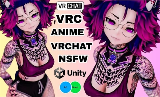 create vrchat avatar commission vrc avatar vr character furry avatar nsfw unity