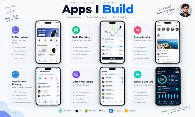 do react native app development for ios and android as react native developer