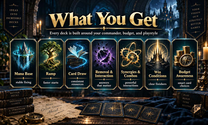 tune or build your commander deck suited towards your style