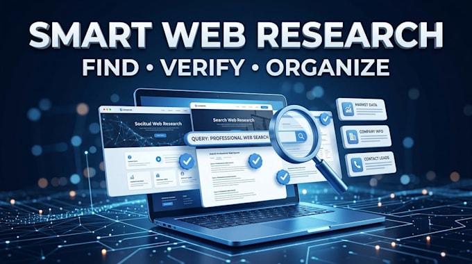 do professional web research and accurate data collection