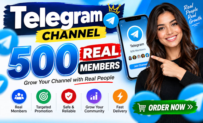 get 500 real telegram members for your channel