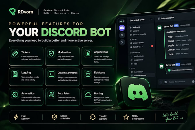 develop a custom discord bot for your server