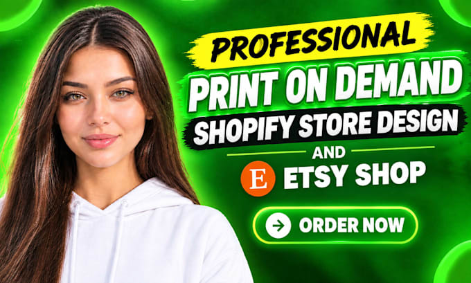 build shopify and etsy print on demand stores with printify