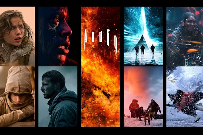 create a professional movie poster design, film poster