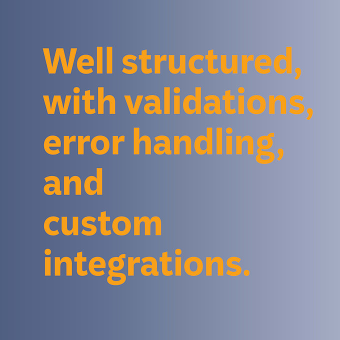 do API development, testing, debugging, documenting, hosting