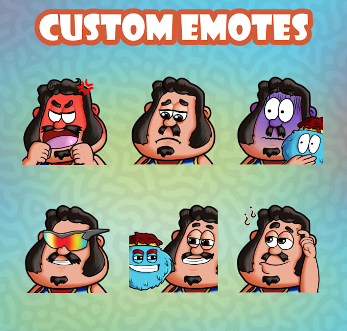 draw custom emotes for twitch, kick, discord, youtube