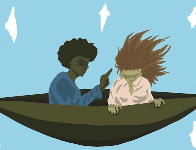 make a digital illustration of a character