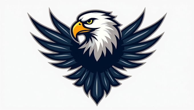 do make new style eagle ridge mascot logo design