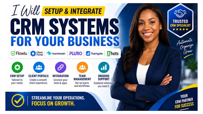 setup flowlu crm client portals teamleader plutio teamgate 17hats integration