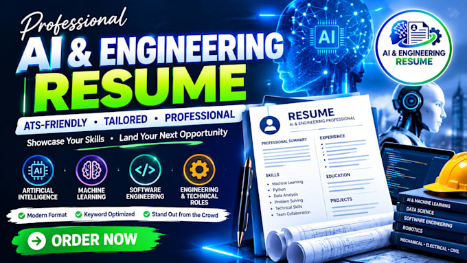 write an ai, machine learning and engineering resume